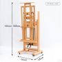 Factory sales beech wooden standing easels High quality multi-functional art easel