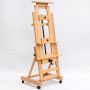 Solid wood professional easel adjustable lifting single rocker large floor multifunctional easel