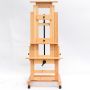 Solid wood professional easel adjustable lifting single rocker large floor multifunctional easel