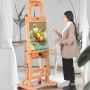 Factory custom high quality master wooden art easel adjustable wood table top easel