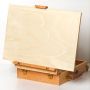 Single layer desktop easel box for storage and portable