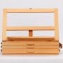 Desk portable wooden French box easel with drawer French easel