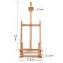 Wooden beech desktop easel can be raised and lowered to put 4K8K easel portable folding small easel
