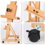 H type mobile advertising display stand students easel painting
