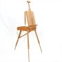 Standing tripod artist easel Natural beech wood easel Painting easel box