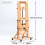 Factory custom high quality master wooden art easel adjustable wood table top easel