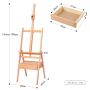 Factory custom wood painting easels, multi-color optional with drawer easels