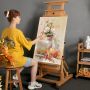 The factory produces direct sales of high-quality wooden easels adjustable easel