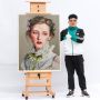 Factory custom large wooden easel with adjustable height suitable for adults