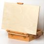 Single layer small wooden tabletop easel box easel
