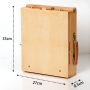 Single layer small wooden tabletop easel box easel