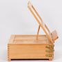 Wooden tabletop easel painting box is easy to carry and store painting pigments