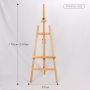 Standing on three legs displaying wooden easels for advertising, weddings, sketch painting