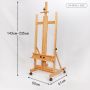 Movable advertising display easel, painting sketch wood easel, suitable for children and adults