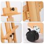 High quality and adjustable beech easel studio display easel