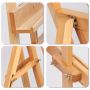 High quality three-legged standing wooden easel for children, display easel exhibition frame