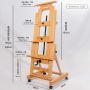 Master professional beech easel sketch painting display easel with wheels