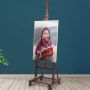 Supplier's ground easel painting can be mobile adjustable advertising display easel