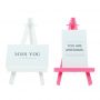 Mini easel folding plastic Painting frame mobile phone display bracket triangle small easel