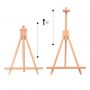 Factory direct sale mini beech wood easel small wood display stand, used to display small canvas business card photo decorative