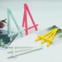 Factory direct sale mini plastic desktop art display easel