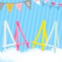 Mini easel folding plastic Painting frame mobile phone display bracket triangle small easel
