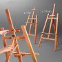 Amazon hot beech wood material large painting wooden art stand easel