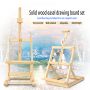 Freely retractable children's desktop easel