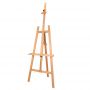 1.5m German Beech Lifting Easel Wooden Telescopic Advertising Display Solid Wood Sketch Easel KT Board Poster Stand
