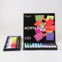 Amazon Hot Selling Acrylic Paint Set for Artist Painting 24 Colors 20ml Aluminum Tube