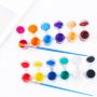 Amazon hot sale 12-color acrylic paint with 2 brushes DIY oil paint set