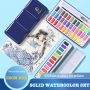 Factory stock wholesale multi-color watercolor paint set watercolor brush pocket boxed