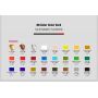 Amazon hot-selling student acrylic painting 22ml acrylic paint set 24 color hand-painted DIY wall painting graffiti paint