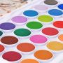 Amazon Hot Sale 24 Colors Watercolor Paint Cakes Paint Set With Free Pencil, Sponge, Mat, Small Towel
