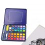 2020 Foreign Trade 36 Colors Ultra-Thin Tin Box Solid Watercolor Paint Set With Free Gifts