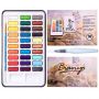 Factory Custom Watercolor 30 Color High Quality Watercolor Pigment Set Watercolor Paper Water Brush Custom
