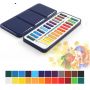 japanese watercolor paint Cheap Price 12/18/24 Colors Watercolor Set High Quality Water Color With Metal Box