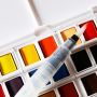 Premium Quality Bright Colors 18/24/36colors Watercolor Solid Paint with 1 Piece Water Brush Pen