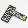 Factory direct sale 18 colors solid watercolor paint vivid colors water color