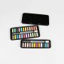 Free sample 12/18/24 colors solid watercolour with water brush pen