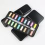 Factory direct sale 18 colors solid watercolor paint vivid colors water color