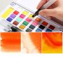 Premium Quality 12/18/24/36colors Solid Watercolor Paint set Water Color For art drawing Kids Painting