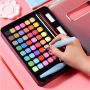 Factory wholesale 36/48 colors premium solid Non-toxic watercolor paint set Customized metal box packaging