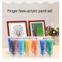 Kids Love DIY Finger Paint Acrylic Paint Set Washable Watercolor Paint With Plastic Tube