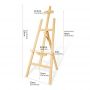 120cm wooden learning easel children's easel for learning easel board for kids