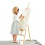 120cm height adjustable portable children folding easel wooden stand for painting