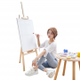 175cm Height Adjustable Painting Wood Easel Stand Multifunctional Studio Display Easels