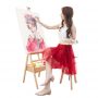 Hight quality adjustable Large Beech Wooden Easel With Storage Drawer for painter