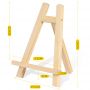 Wholesale pipe wood tabletop easel for kids 28cm mini easels