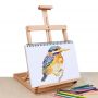 Adjustable Folding Beech Wooden Sketch Drawing Desktop display tabletop Painting Easel